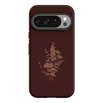 Wildflowers Mocha Printed Phone Cases Google Pixel 10 / Armoured by Typoflora - The Dairy
