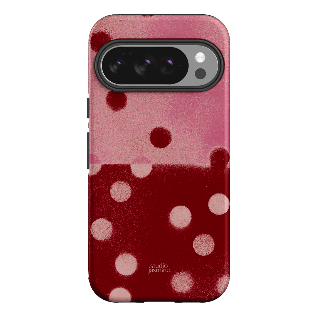 Cherry Polka Dot Printed Phone Cases Google Pixel 10 Pro / Armoured by Jasmine Dowling - The Dairy