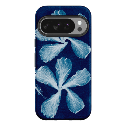 Hibiscus Cyanotype Printed Phone Cases Google Pixel 10 Pro / Armoured by Sally Hungerford - The Dairy