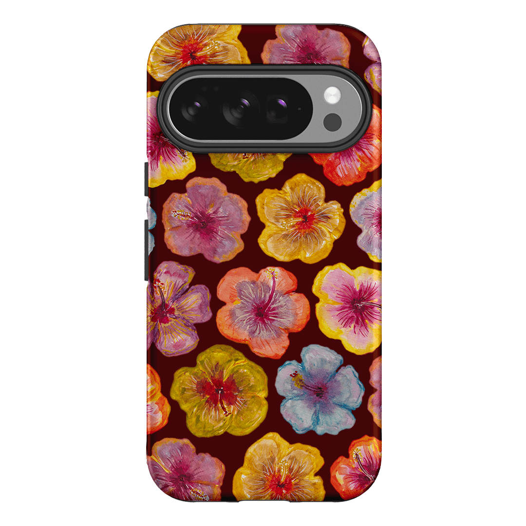 Hibiscus Holiday Rouge Printed Phone Cases Google Pixel 10 Pro / Armoured by BG. Studio - The Dairy