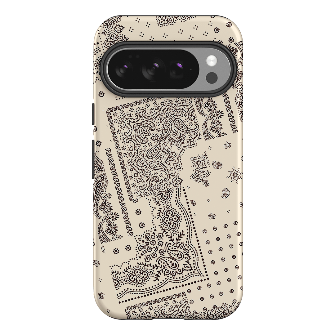 Paisley Ecru Printed Phone Cases Google Pixel 10 Pro / Armoured by The Dairy - The Dairy