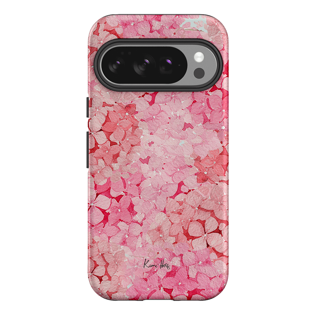 Hydrangea Pink Printed Phone Cases Google Pixel 10 Pro / Armoured by Kerrie Hess - The Dairy