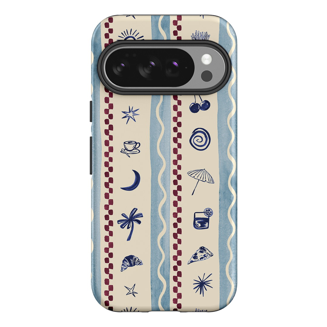 Summer Snacks Blue Printed Phone Cases Google Pixel 10 Pro / Armoured by Charlie Taylor - The Dairy