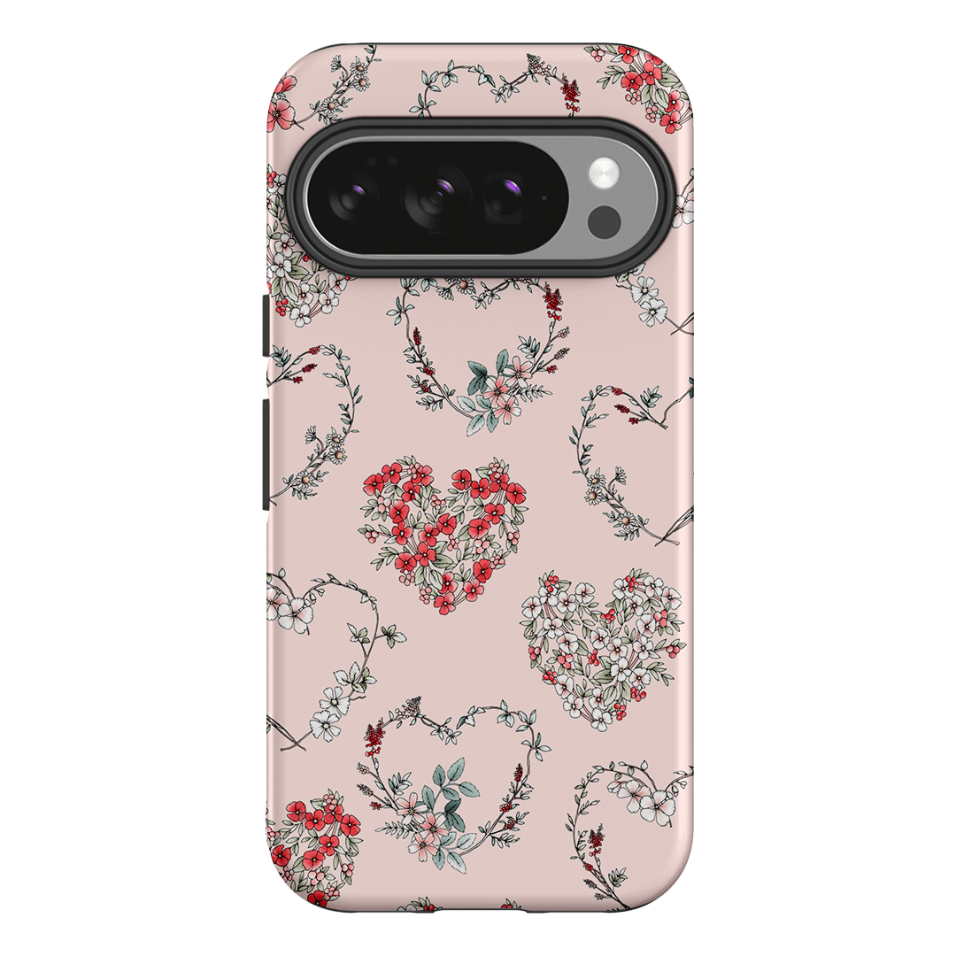Wild Heart Wreath Printed Phone Cases Google Pixel 10 Pro / Armoured by Typoflora - The Dairy