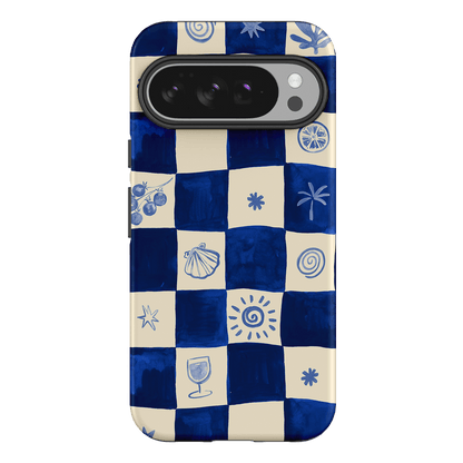 Afternoon Mezze Azure Printed Phone Cases Google Pixel 10 Pro XL / Armoured by Charlie Taylor - The Dairy