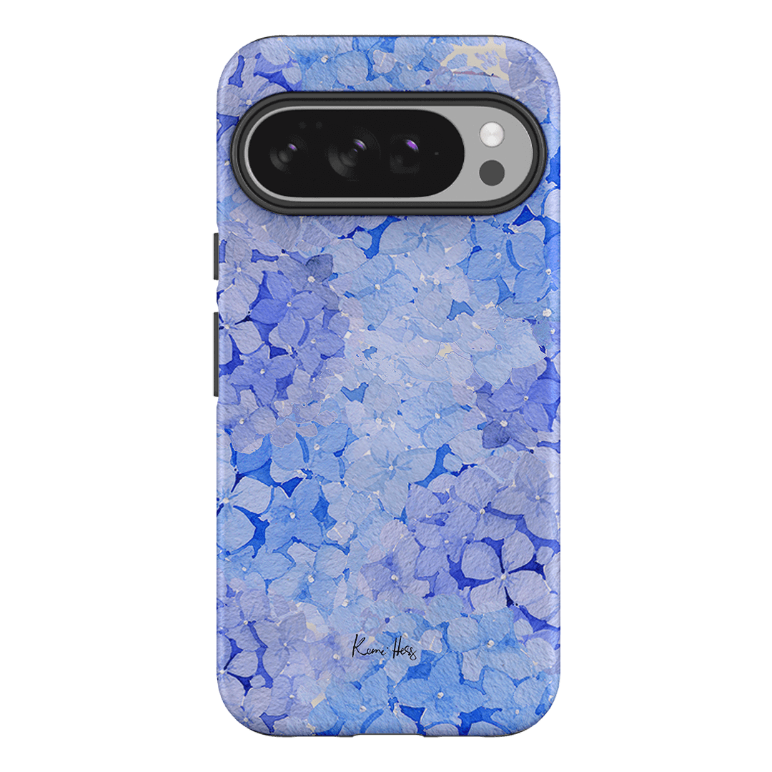 Hydrangea Blue Printed Phone Cases Google Pixel 10 Pro XL / Armoured by Kerrie Hess - The Dairy