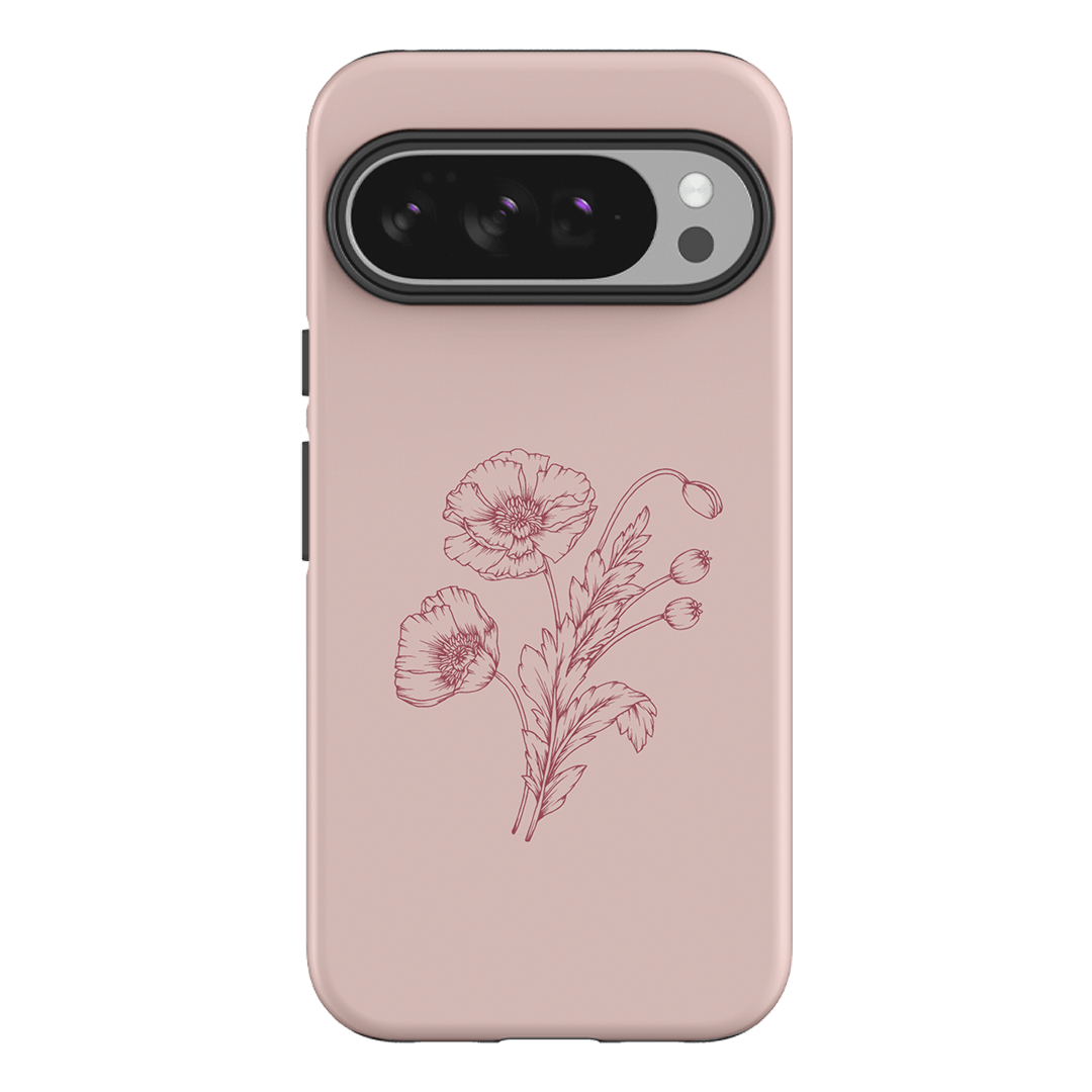 Blush Poppies Printed Phone Cases Google Pixel 10 Pro XL / Armoured by Typoflora - The Dairy