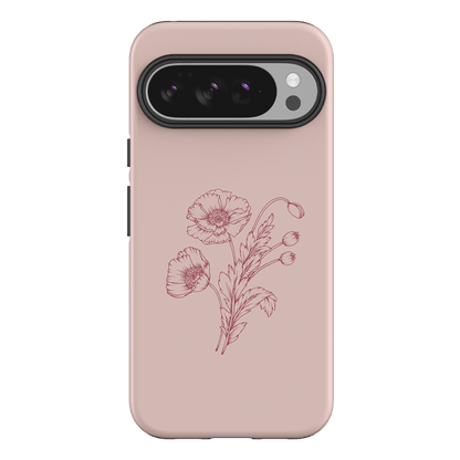 Blush Poppies Printed Phone Cases Google Pixel 10 Pro XL / Armoured by Typoflora - The Dairy