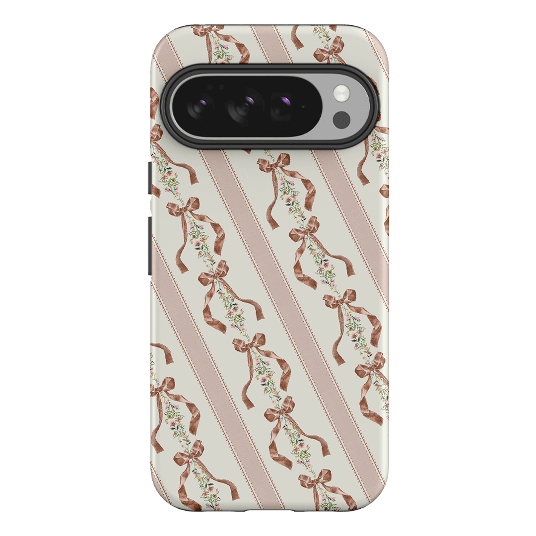 Bow Stripe Printed Phone Cases Google Pixel 10 Pro XL / Armoured by Veronica Tucker - The Dairy