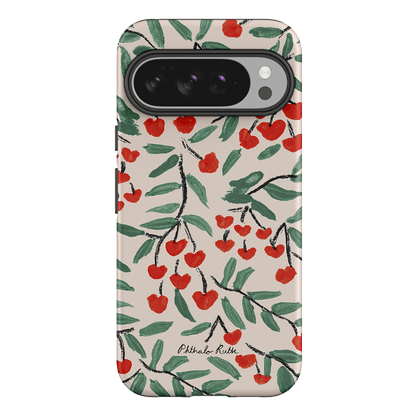 Cherry Love Printed Phone Cases Google Pixel 10 Pro XL / Armoured by Phthalo Ruth - The Dairy