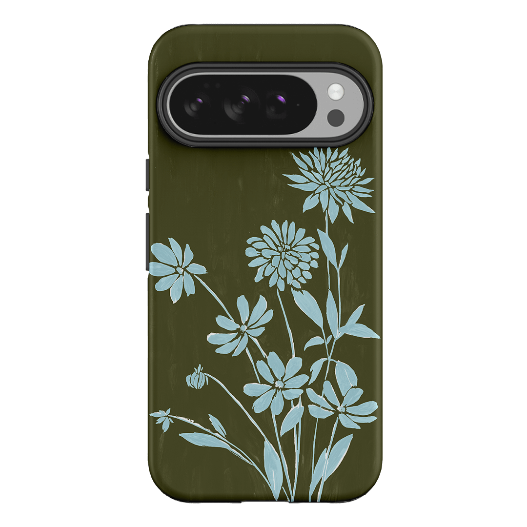 Dahlia Khaki Printed Phone Cases Google Pixel 10 Pro XL / Armoured by Typoflora - The Dairy