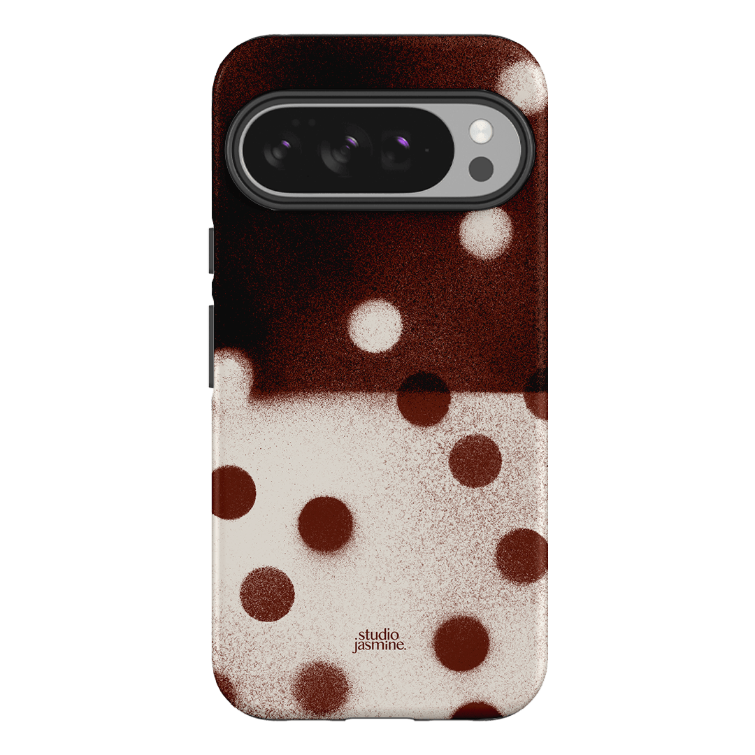 Espresso Polka Dot Printed Phone Cases Google Pixel 10 Pro XL / Armoured by Jasmine Dowling - The Dairy