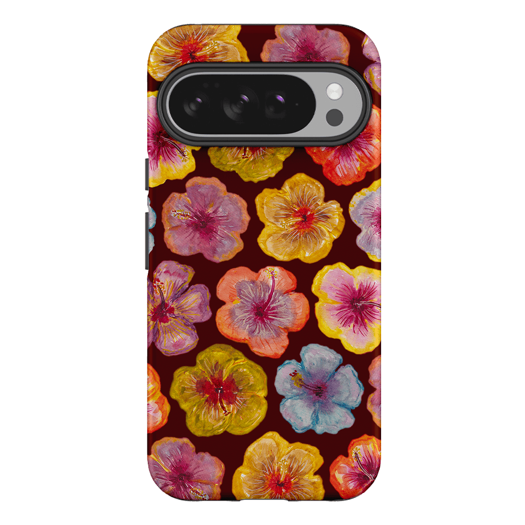 Hibiscus Holiday Rouge Printed Phone Cases Google Pixel 10 Pro XL / Armoured by BG. Studio - The Dairy
