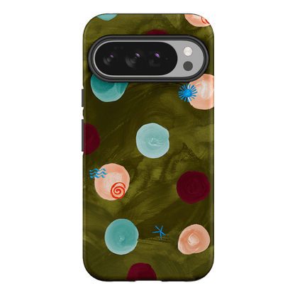 Olive Spot Printed Phone Cases Google Pixel 10 Pro XL / Armoured by Charlie Taylor - The Dairy