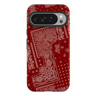 Paisley Crimson Printed Phone Cases Google Pixel 10 Pro XL / Armoured by The Dairy - The Dairy