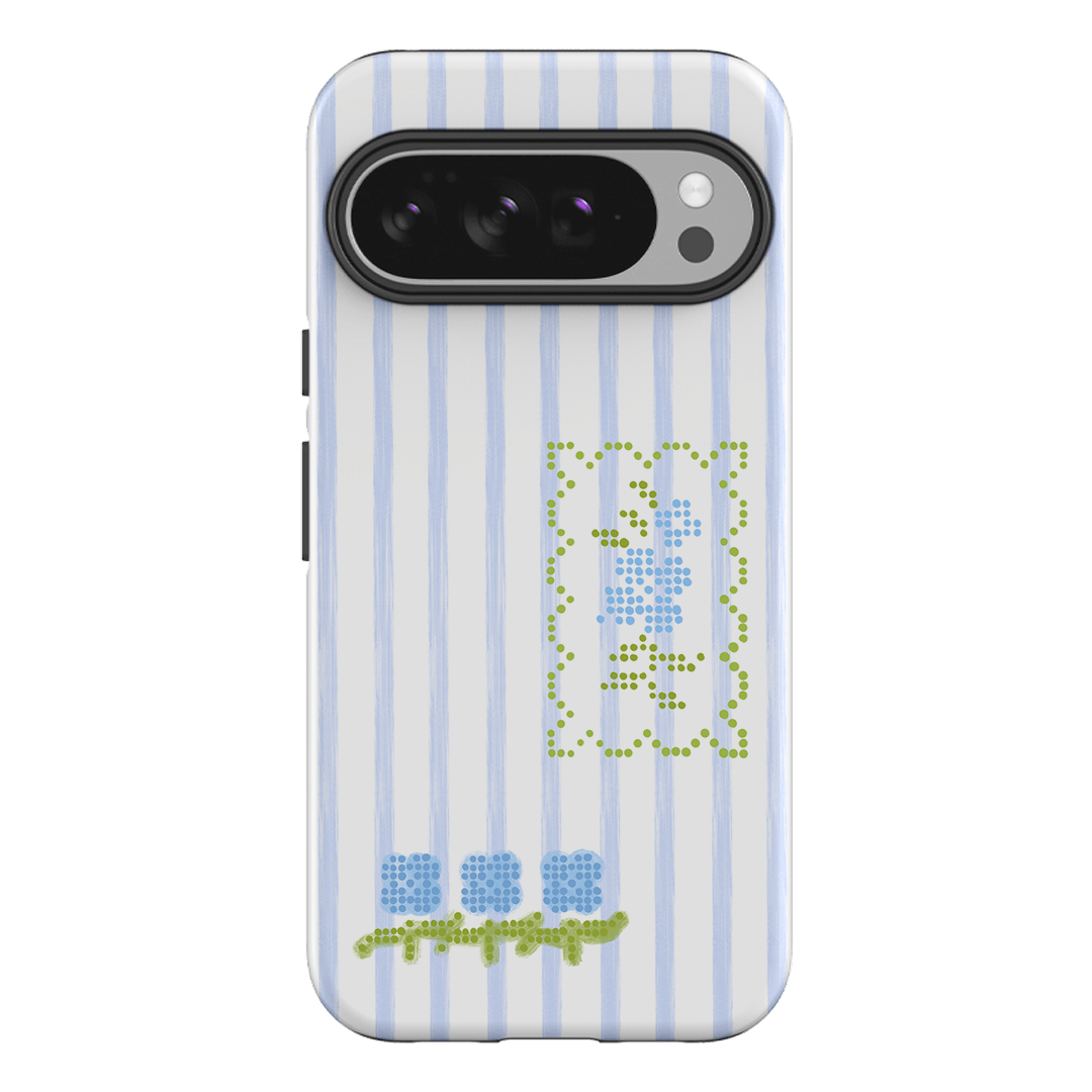 Patchwork Blue Printed Phone Cases Google Pixel 10 Pro XL / Armoured by Kayla Carr - The Dairy