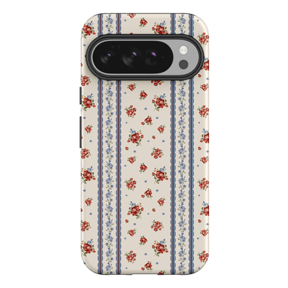 Rose Stripe Printed Phone Cases Google Pixel 10 Pro XL / Armoured by Kasiags Art - The Dairy