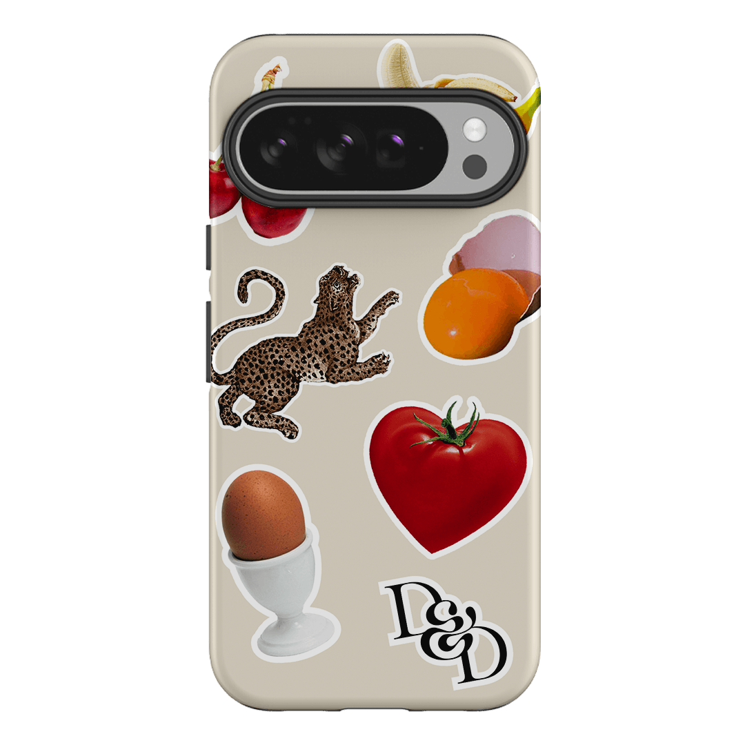Sunday Stickers Cream Printed Phone Cases Google Pixel 10 Pro XL / Armoured by Desmond & Dempsey - The Dairy