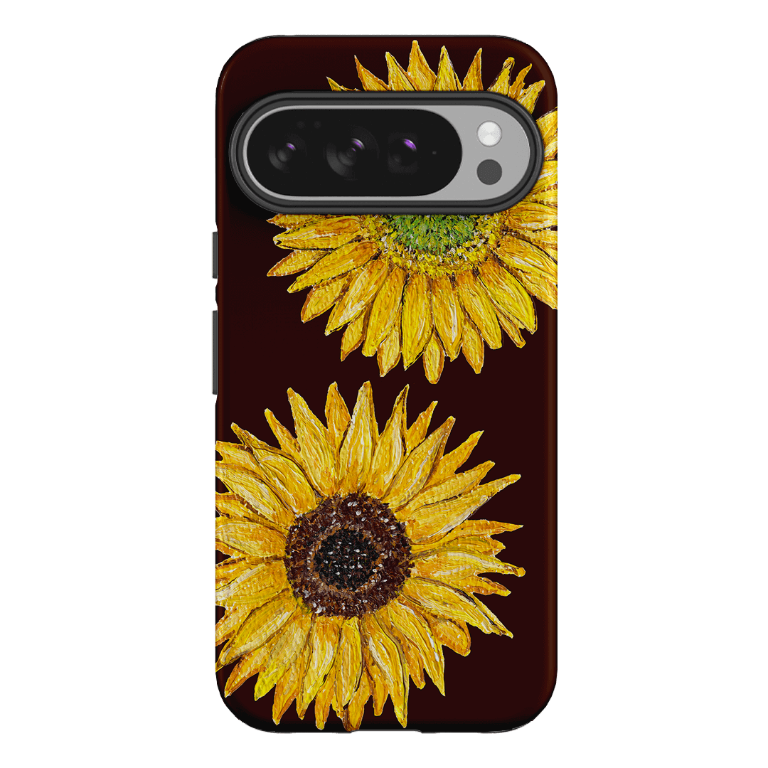 Sunflower Brown Printed Phone Cases Google Pixel 10 Pro XL / Armoured by BG. Studio - The Dairy