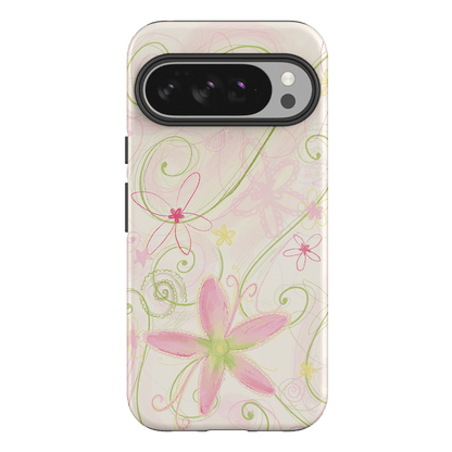 Swirl Pink Printed Phone Cases Google Pixel 10 Pro XL / Armoured by Kayla Carr - The Dairy
