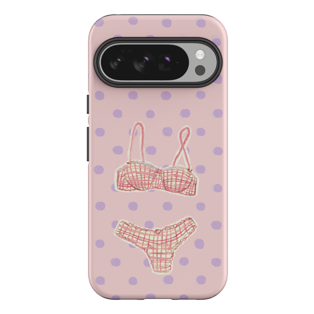 Vintage Gingham Printed Phone Cases Google Pixel 10 Pro XL / Armoured by Kayla Carr - The Dairy