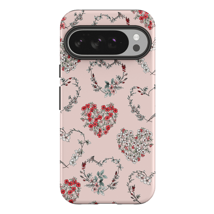 Wild Heart Wreath Printed Phone Cases Google Pixel 10 Pro XL / Armoured by Typoflora - The Dairy