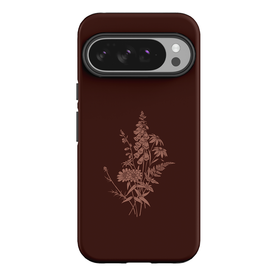 Wildflowers Mocha Printed Phone Cases Google Pixel 10 Pro XL / Armoured by Typoflora - The Dairy