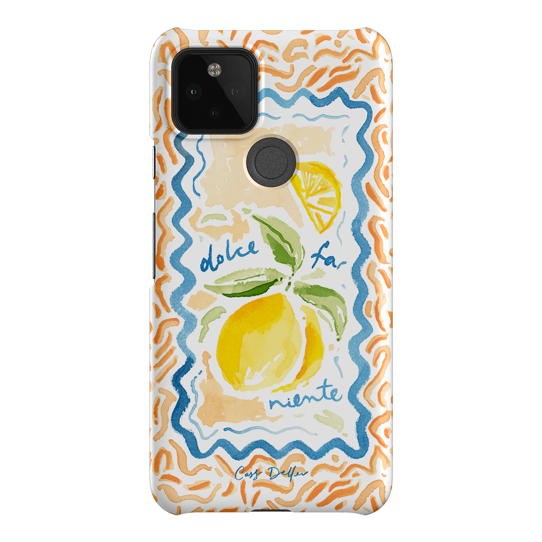 Dolce Far Niente Printed Phone Cases Google Pixel 5 / Snap by Cass Deller - The Dairy