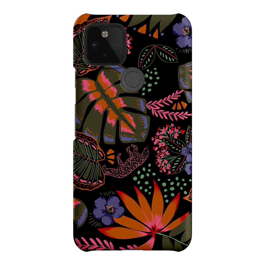 Jungle Leopard Printed Phone Cases Google Pixel 5 / Snap by Charlie Taylor - The Dairy