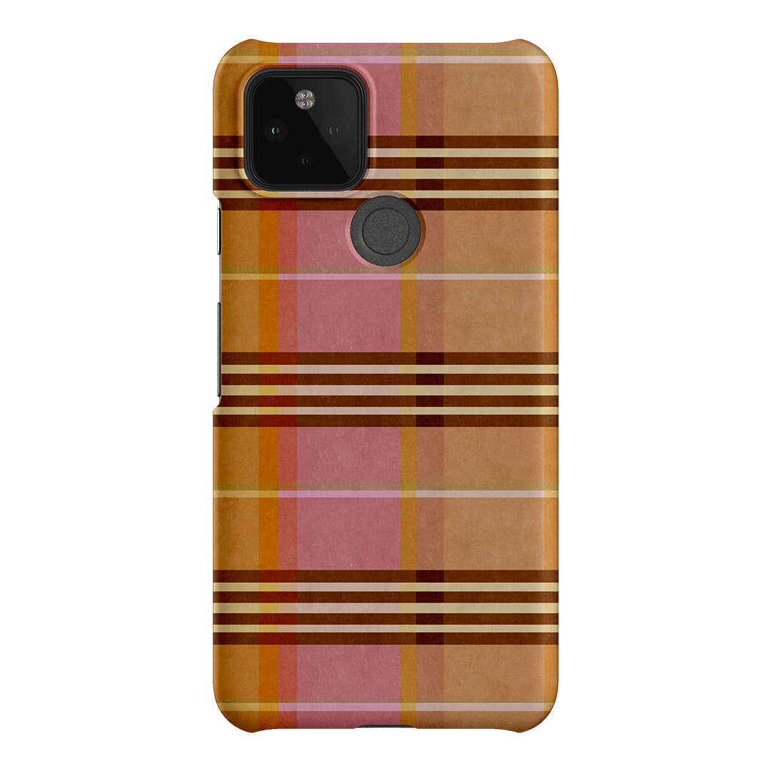 Peachy Plaid Printed Phone Cases Google Pixel 5 / Snap by Fenton & Fenton - The Dairy