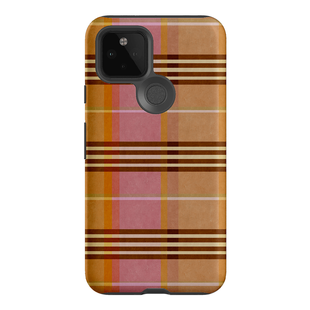 Peachy Plaid Printed Phone Cases Google Pixel 5 / Armoured by Fenton & Fenton - The Dairy
