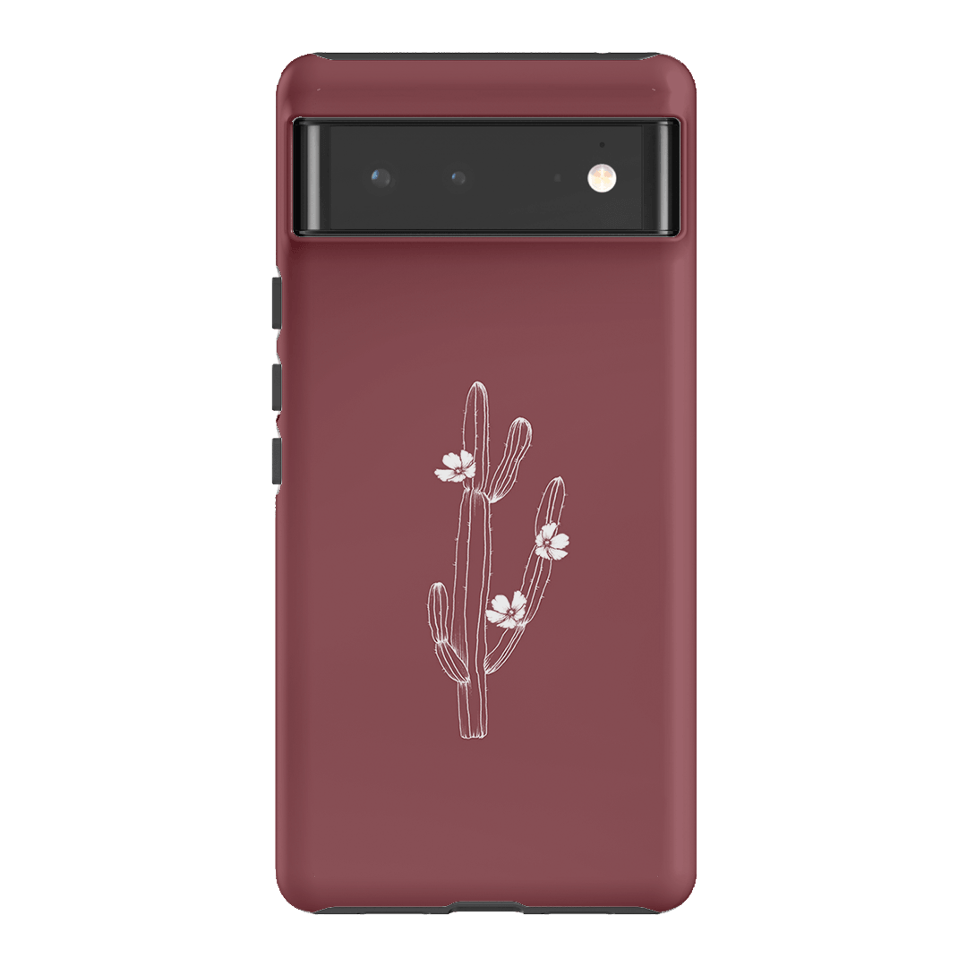 Cactus Flower Printed Phone Cases Google Pixel 6 / Armoured by Typoflora - The Dairy
