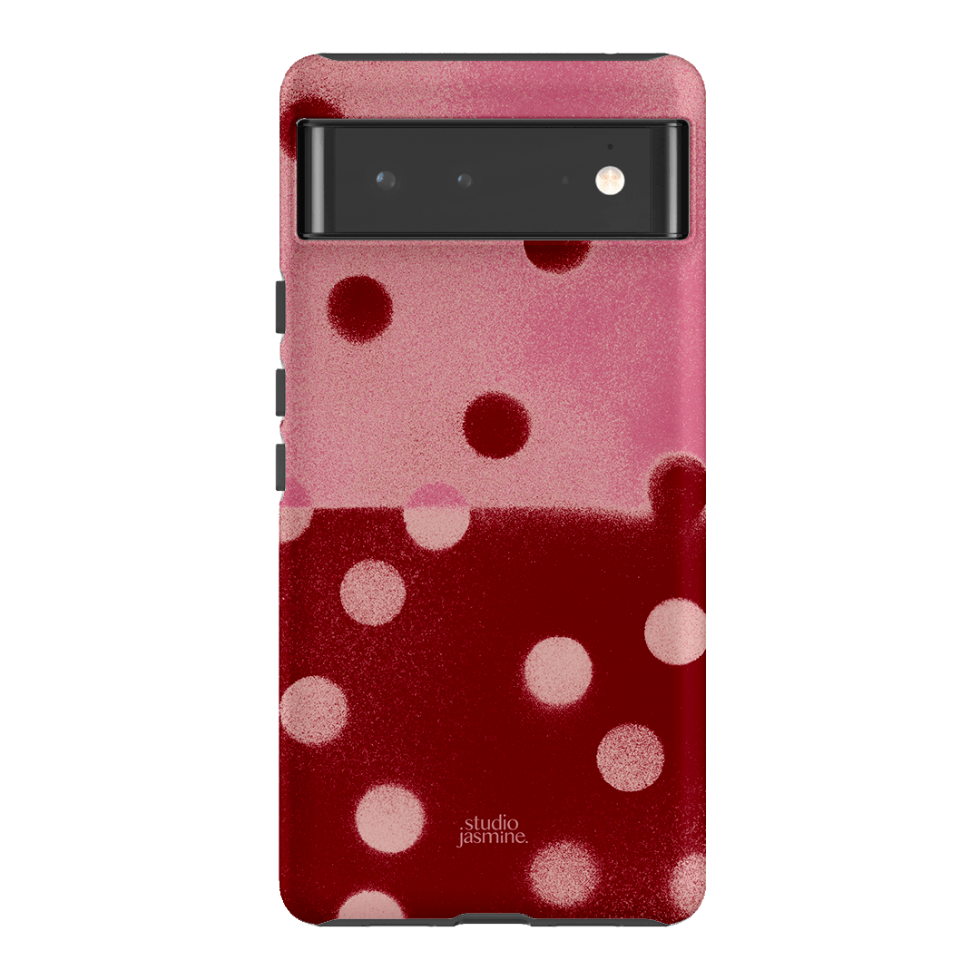 Cherry Polka Dot Printed Phone Cases Google Pixel 6 / Armoured by Jasmine Dowling - The Dairy