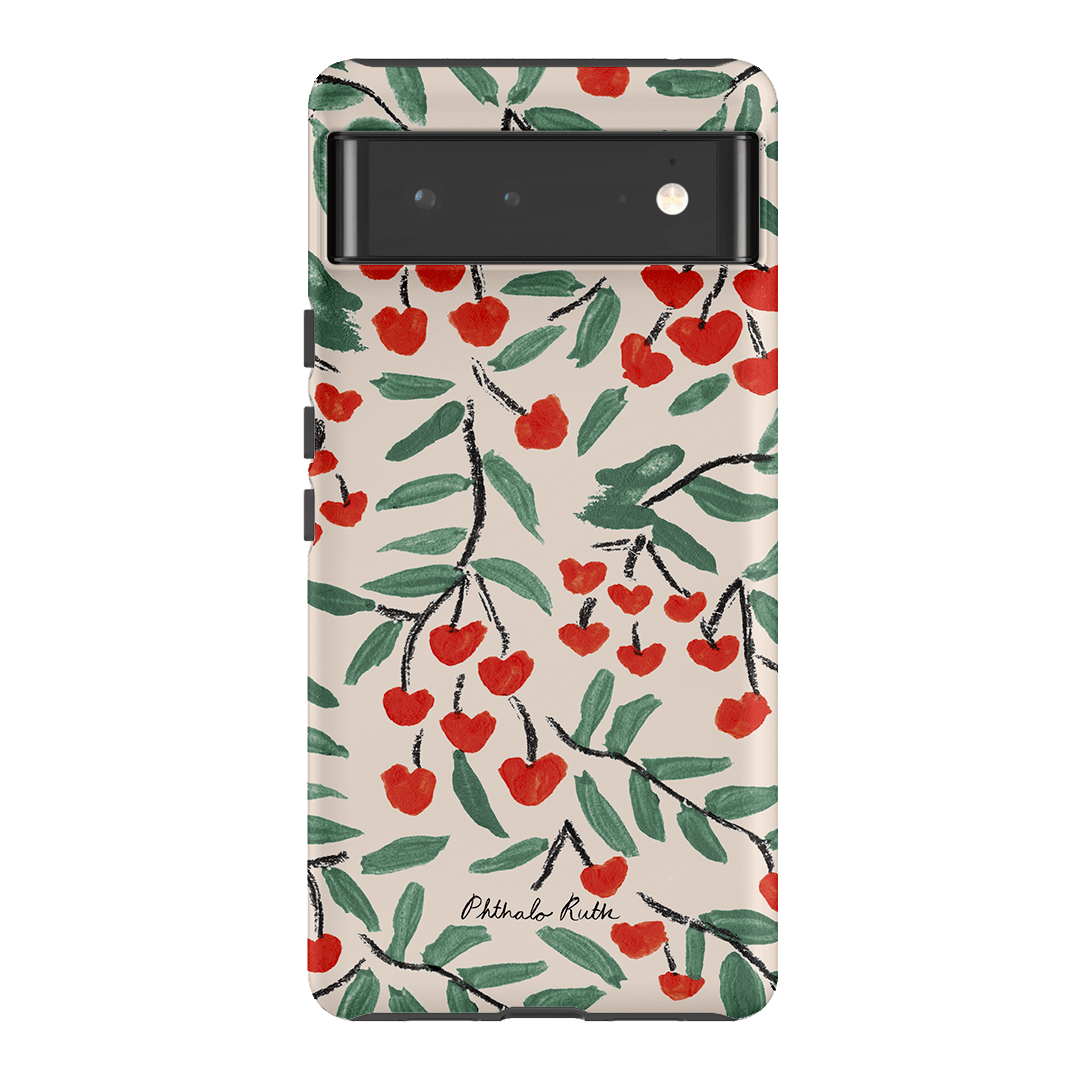 Cherry Love Printed Phone Cases Google Pixel 6 / Armoured by Phthalo Ruth - The Dairy