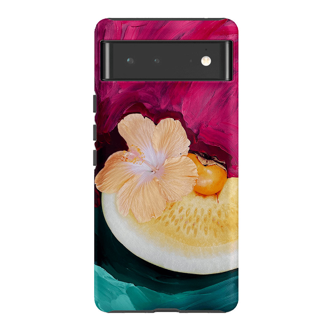 Hibiscus Melon Printed Phone Cases Google Pixel 6 / Armoured by Nicole Nelius - The Dairy