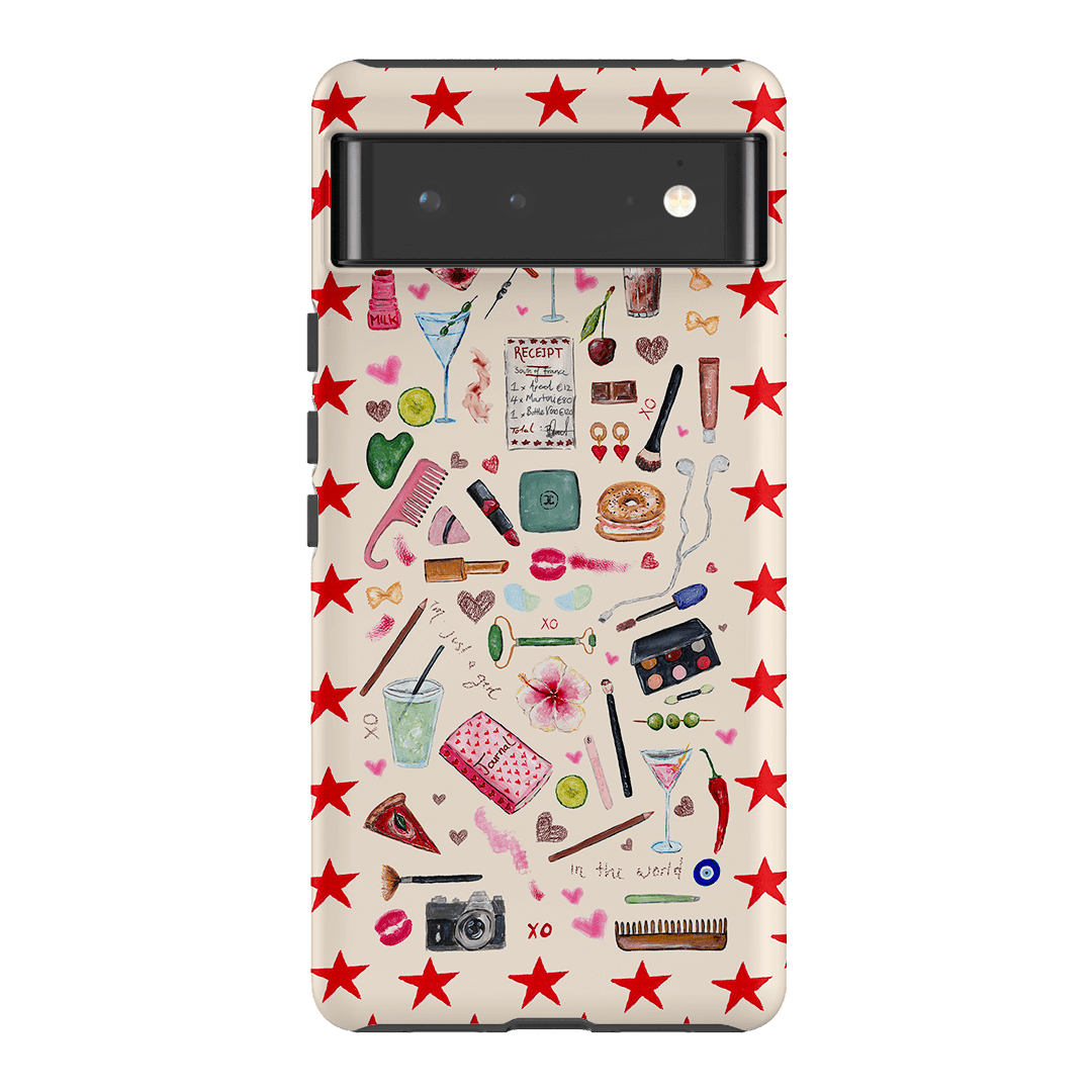Just A Girl Printed Phone Cases Google Pixel 6 / Armoured by BG. Studio - The Dairy