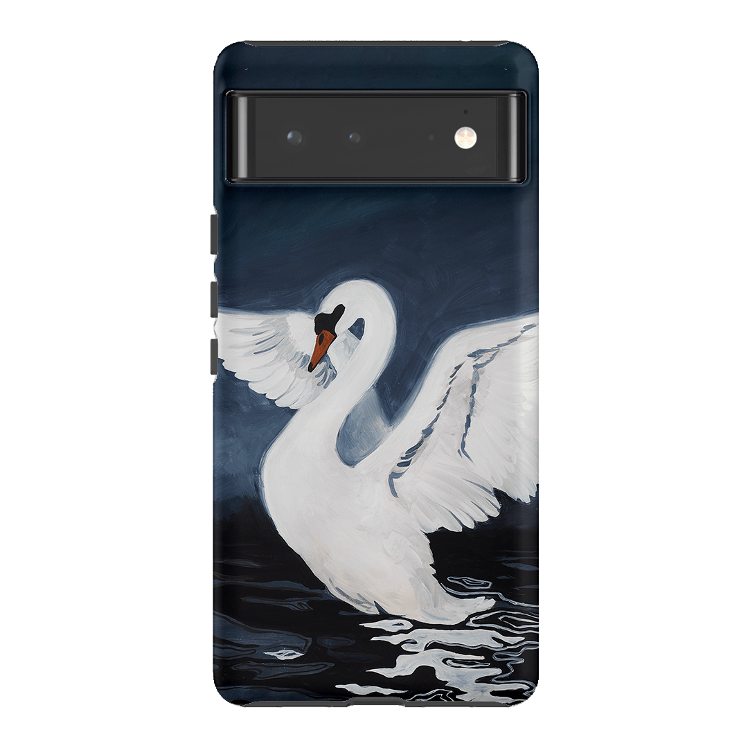 Midnight Swan Printed Phone Cases Google Pixel 6 / Armoured by Lisa Hu - The Dairy