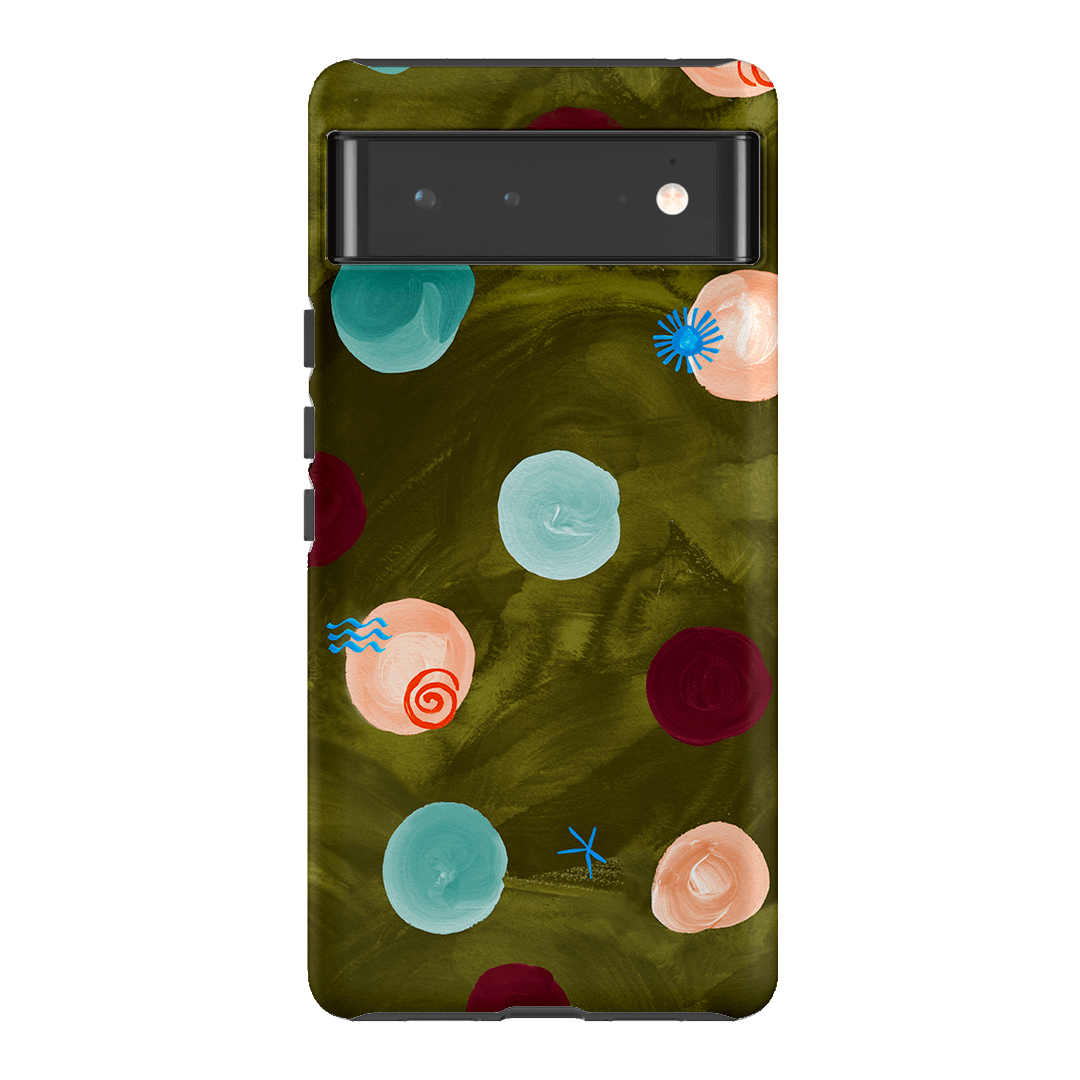 Olive Spot Printed Phone Cases Google Pixel 6 / Armoured by Charlie Taylor - The Dairy