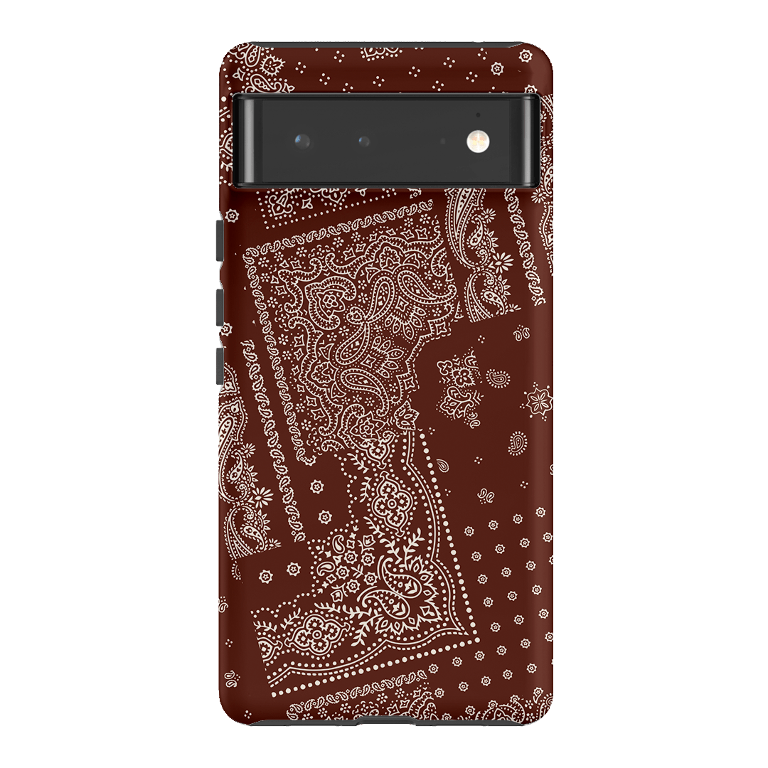 Paisley Cinnamon Printed Phone Cases Google Pixel 6 / Armoured by The Dairy - The Dairy