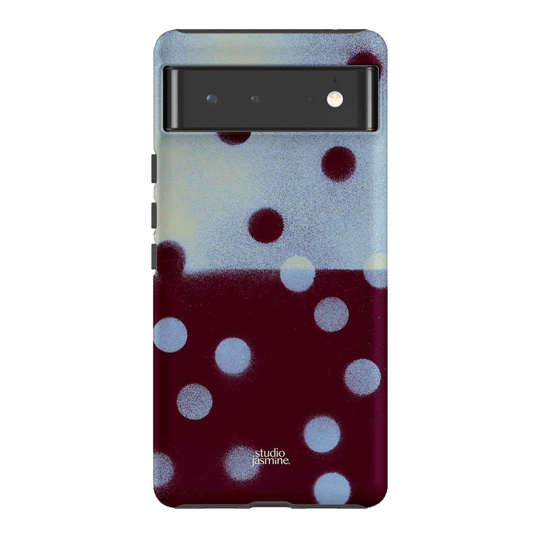 Plum Polka Dot Printed Phone Cases Google Pixel 6 / Armoured by Jasmine Dowling - The Dairy