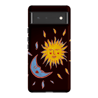 Sun & Moon Plum Printed Phone Cases Google Pixel 6 / Armoured by BG. Studio - The Dairy