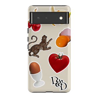 Sunday Stickers Cream Printed Phone Cases Google Pixel 6 / Armoured by Desmond & Dempsey - The Dairy