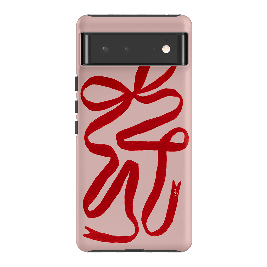 Valentine Ribbon Printed Phone Cases Google Pixel 6 / Armoured by Jasmine Dowling - The Dairy