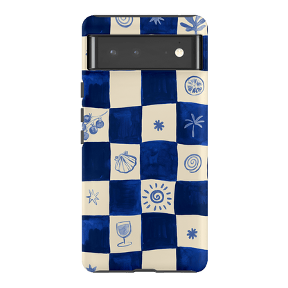 Afternoon Mezze Azure Printed Phone Cases Google Pixel 6 Pro / Armoured by Charlie Taylor - The Dairy