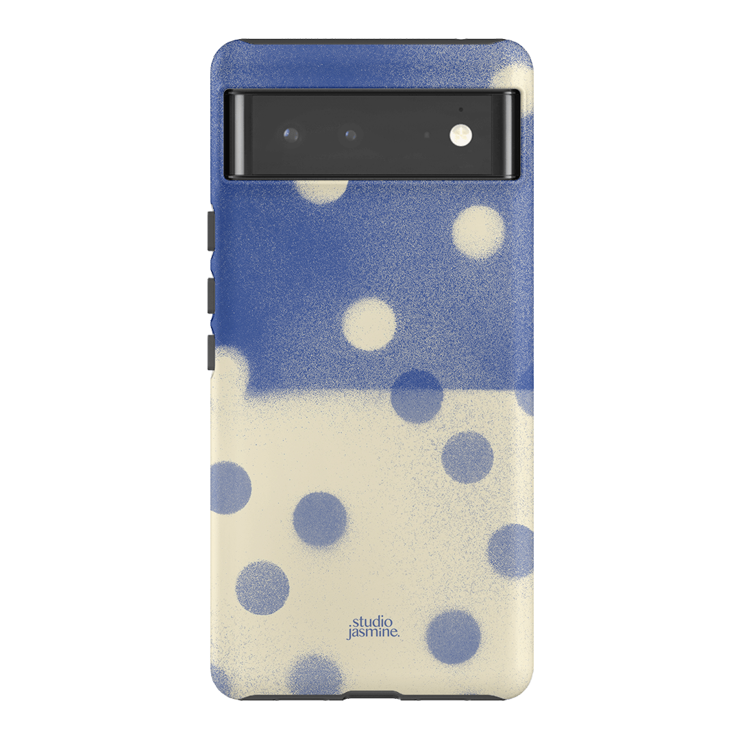 Bleu Polka Dot Printed Phone Cases Google Pixel 6 Pro / Armoured by Jasmine Dowling - The Dairy