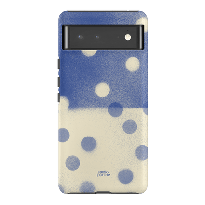 Bleu Polka Dot Printed Phone Cases Google Pixel 6 Pro / Armoured by Jasmine Dowling - The Dairy