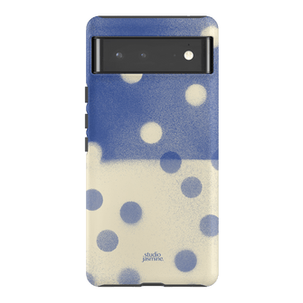 Bleu Polka Dot Printed Phone Cases Google Pixel 6 Pro / Armoured by Jasmine Dowling - The Dairy