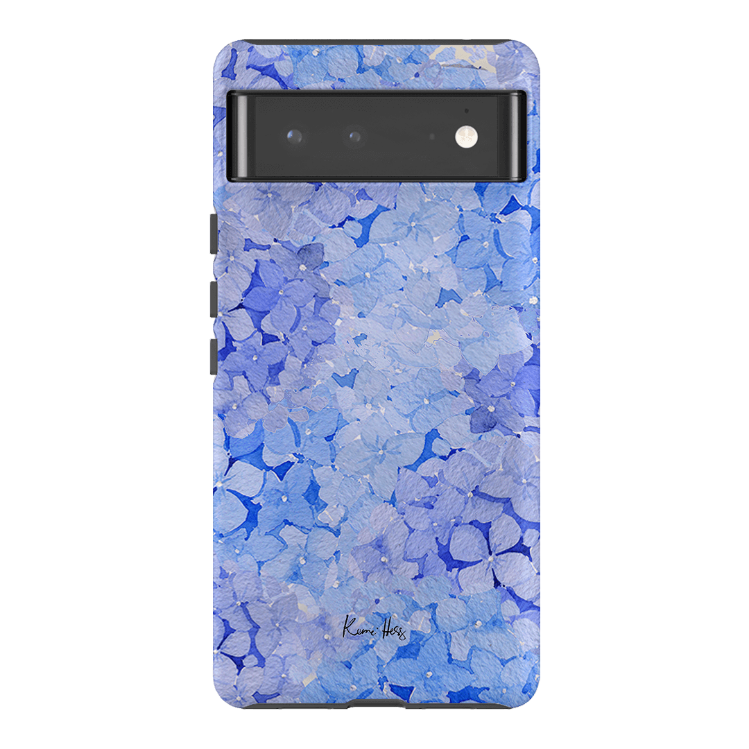 Hydrangea Blue Printed Phone Cases Google Pixel 6 Pro / Armoured by Kerrie Hess - The Dairy