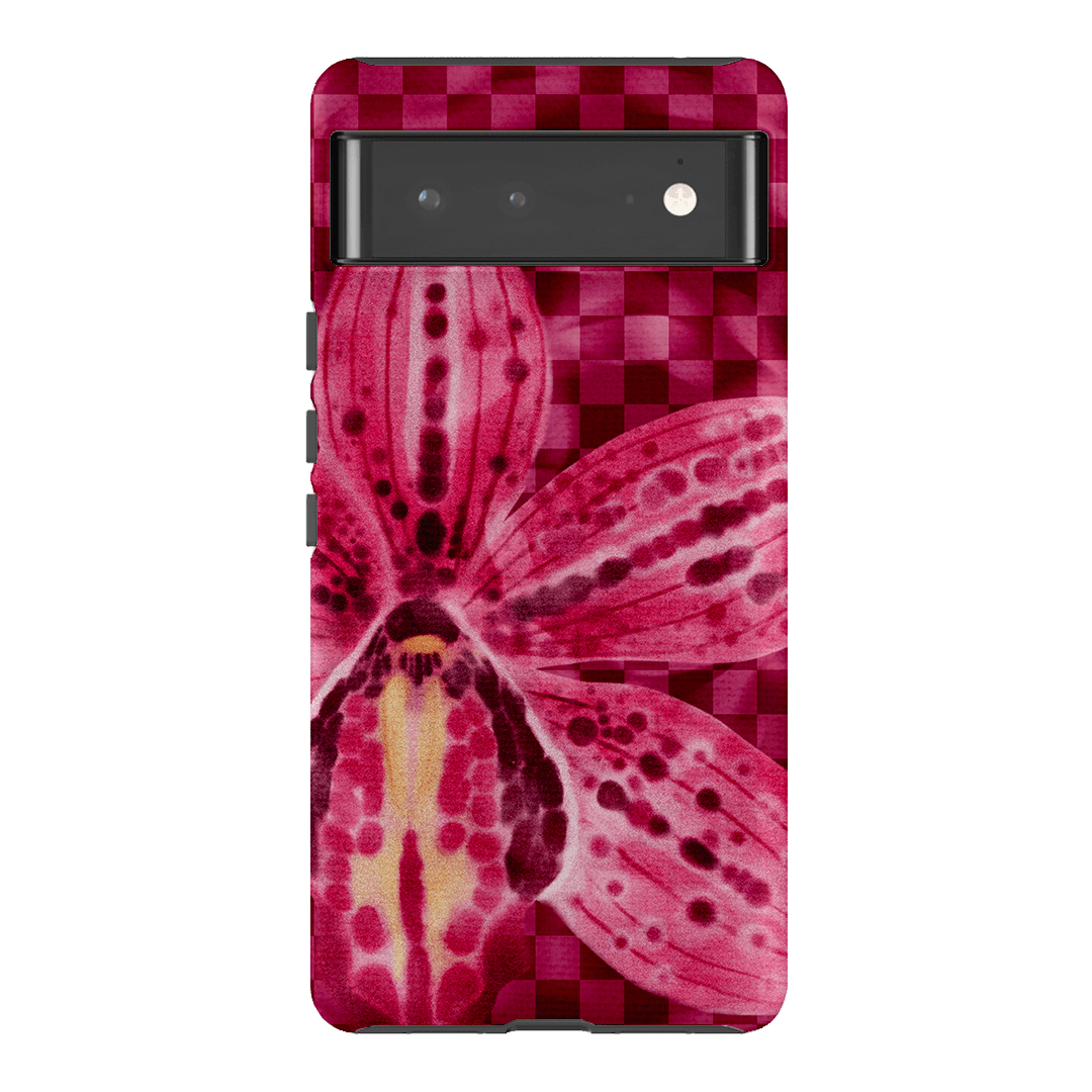 Check Orchid Printed Phone Cases Google Pixel 6 Pro / Armoured by Sally Hungerford - The Dairy