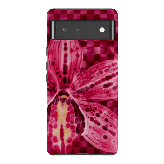 Check Orchid Printed Phone Cases Google Pixel 6 Pro / Armoured by Sally Hungerford - The Dairy